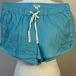 Roxy Women's Aqua Drawstring Shorts size medium